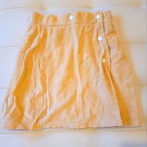 Dannijo Terry Wrap Skirt, XS Dandelion